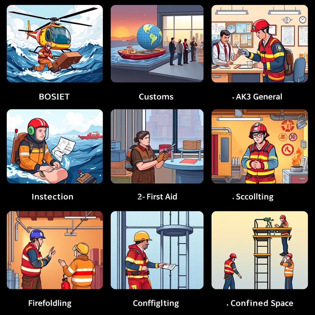 7 Pelatihan K3 Unggulan untuk Keselamatan Kerja: BOSIET, Pabean, AK3, P3K, Api, Scaffolding, dan Ruang Terbatas