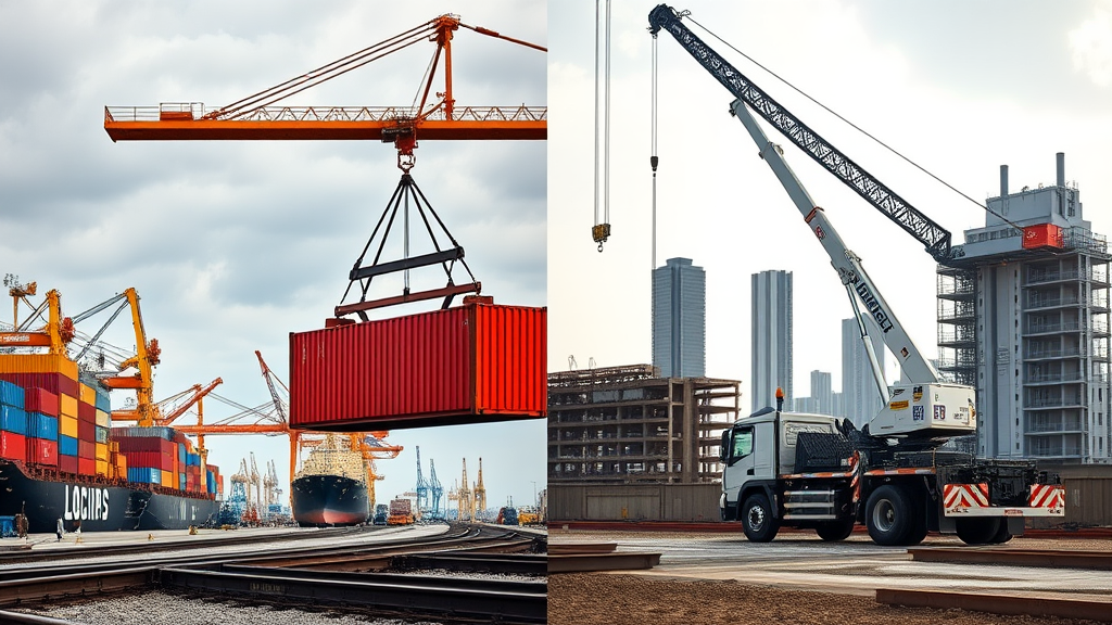 Sertifikasi Crane: Memahami Perbedaan Gantry Crane dan Truck Mounted Crane