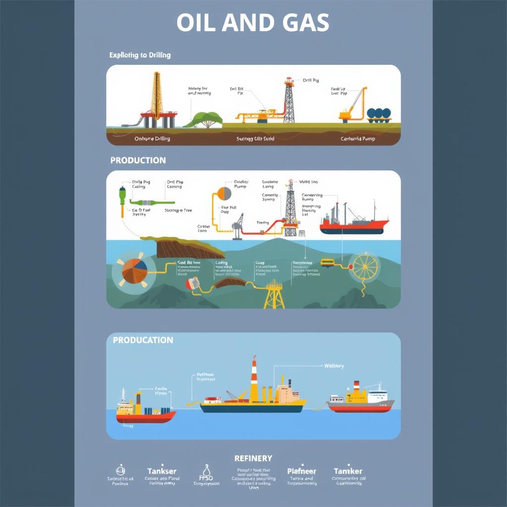 Infografis: Mengenal Nama & Fungsi Alat Produksi Minyak Bumi (Onshore & Offshore)