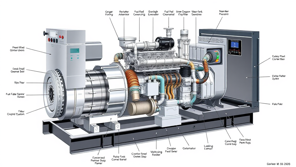 Panduan Komprehensif: Komponen Genset & Fungsinya (Pelatihan)