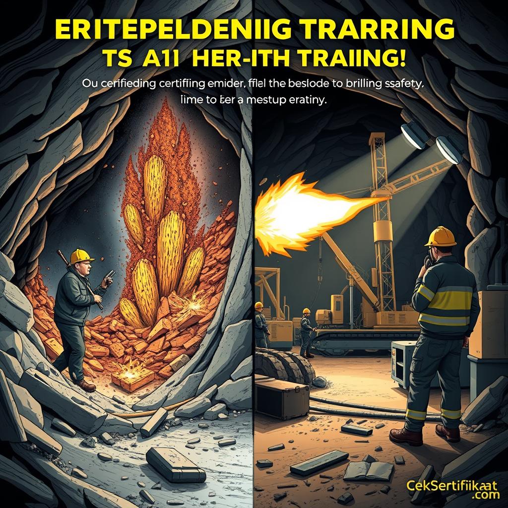 Operator Bor Tambang Bawah Tanah: Mengapa Pelatihan Peledakan Bersertifikasi Itu Sangat Krusial?