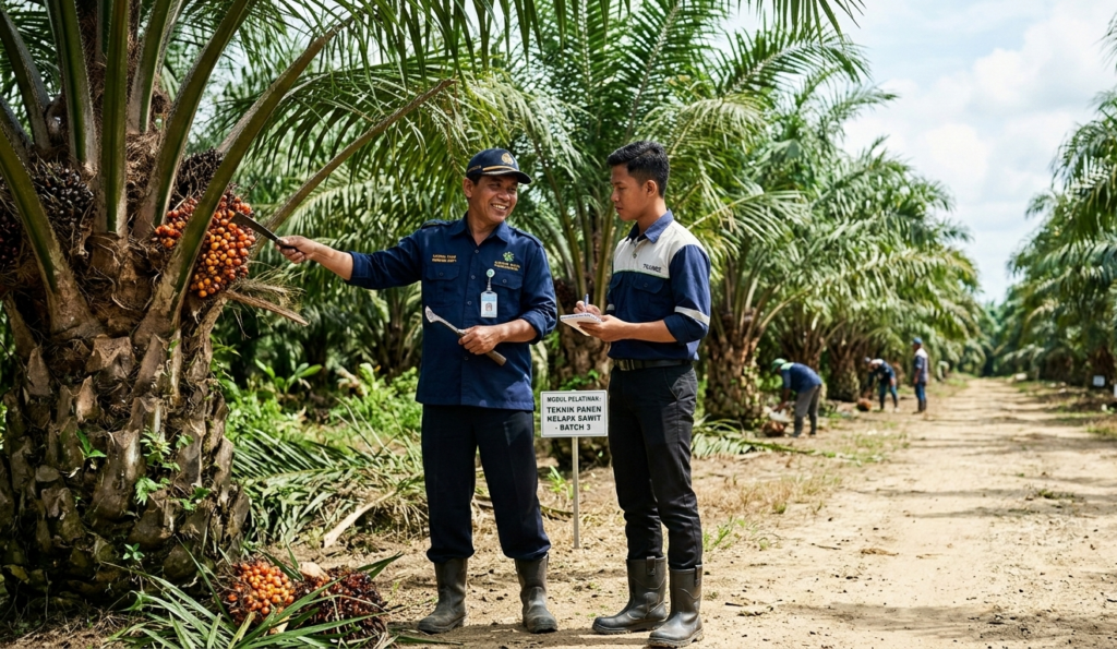Pelatihan Perkebunan Kelapa Sawit  Benda